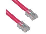 Cable Wholesale Cat 6 Red Ethernet Patch Cable Bootless 3 Foot
