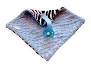 Bb Emerald Indoor Outdoor Travel Comfort Safety Newborn Infant Child Soft Baby Blue Zebra Minky Pacifier Blanket
