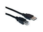 Cable Wholesale USB 2.0 Printer Device Cable Black Type A Male to Type B Male 15 foot