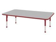 24x60 Rect Adj Activity Table Chunky