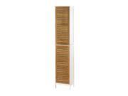 Koehler Home Decor Indoor Accent Kyoto Double Linen Wooden Storage Cabinet