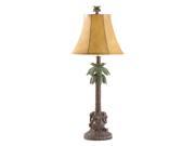 Koehler Home Decor Gift Accent Tropical Palm Tree Floor Lamp Alabastrite