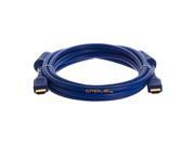 28AWG High Speed HDMI Cable with Ferrite Cores Blue 10FT