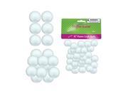 krafters korner Kids School Homeworks Foam craft Balls Assorted Sizes Pack 12