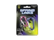 Bulk Buys Multiuse Hanging Spring Links Snap Clip Safety Hook Pack 24