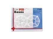 Bulk Buys Pocket Portable Medicine Vitamin Tablet 7 Days Pill Double Storage Organizer Dispenser Box Pack 24