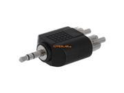 Offex 3.5mm Stereo Plug to 2xRCA Plug Adapter