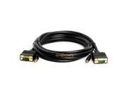 SVGA Super VGA HD15 M M cable w 3.5mm Stereo Audio Gold Plated 10FT
