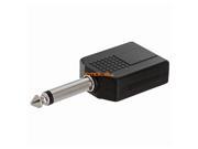 Offex 6.35mm Mono Plug to 2x6.35mm Mono Jack Adapter