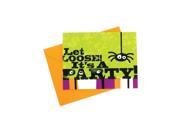 Bulk Buys Indoor Outdoor Halloween Party Let Loose Spider Theme 10 Pack Celebration Invitations Envelopes Pack Of 24