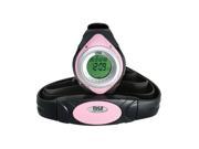 Pyle Heart Rate Monitor Watch W Minimum Average Heart Rate Calorie Counter and Target Zones Pink Color