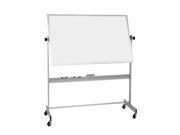 Balt Dura Rite Deluxe Mobile Double Sided Reversible Dry Erase White Marker Board 4 H x 6 W