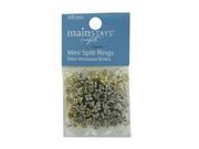 Bulk Buys 12 Pack Crafting Jewelry Making Silver Gold Mini Split Rings Assortment Of 200