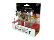 Home Indoor Kitchen Dining Transparent Squared Salt And Pepper Shaker Set Pack of 12