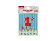 Bulkbuys Home Kids 8 pack 1st Birthday Celebration Party Invites Case of 24