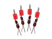 PlasmaGlow 10321 Extreme LED 4 Pack RED