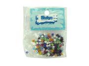 Bulk Buys Crafting Jewelry Making Small Pony Beads Assorted Colors Plastic 25 Pack