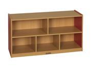 ECR4Kids Kids Toys Books 2 H Colorful Essentials Storage Cabinet Red 5 Comp