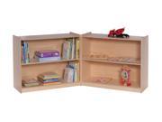 Steffywood Home Kids Children Book Toys 3 Shelf Storage Narrow Fold And Lock Cabinet
