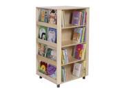 Steffywood Kids Children School Classroom Mobile Media Book Storage Center With Adjustable Shelves