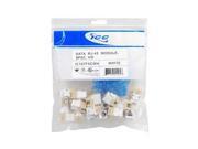 MODULE CAT 5e HD 25 PK WHITE