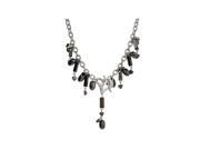 Bulkbuys Michele Caruso Black Metallic Bead and Heart Necklace Pack of 4
