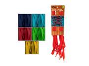 Bulk Buys Colorful Nylon Shoelace String Dress Boot Accessory Pack of 10