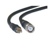 RG59U Coaxial BNC to RCA Video Cable Black BNC Male to RCA Male 75 Ohm 6 foot