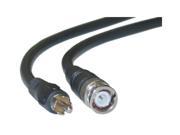 RG59U Coaxial BNC to RCA Video Cable Black BNC Male to RCA Male 75 Ohm 25 foot