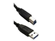 USB 3.0 Cable Black Type A Male to B Male 6 foot