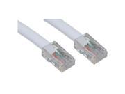 Cable Wholesale Electronics Cat5e White Ethernet Patch Cable Bootless 25 Foot
