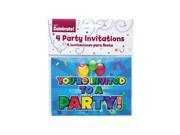 Bulk Buys Holographic Party Supplies Invitations With Envelope Pack of 24