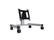 Chief PFQ2000S 2 Flat Panel Display LFP Mobile Cart Silver