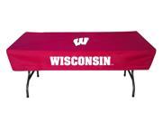 Rivalry Sports College Team Logo Wisconsin 6 Foot Table Cover