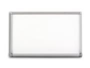 Pro Rite 48x192 Classroom Light Gray Porcelain Markerboard Contractor With Hanger Bar Aluminum Trim