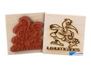 Clearsnap School College University of Miami Wood Mount Rubber Stamp