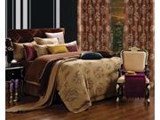 Dolce Mela Home DM474Q Jacquard Damask Luxury Bedding Queen Duvet Cover Set