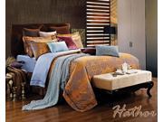 Dolce Mela Home DM476Q Jacquard Damask Luxury Bedding Queen Duvet Cover Set