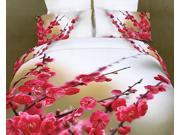Dolce Mela Home Indoor Queen Bed Modern Bedding Floral Duvet Cover Set DM443Q