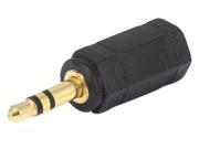 Monoprice 2.5mm Stereo Plug To 3.5mm Stereo Jack Adaptor Gold Plated