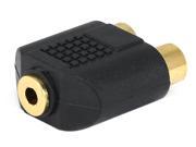 Monoprice 3.5mm Stereo Jack To 2 RCA Jack Splitter Adaptor Gold Plated