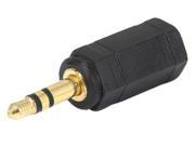 Monoprice 3.5mm Stereo Plug to 3.5mm Stereo Jack Adaptor Gold Plated
