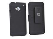 Monoprice Slide Out Case w Belt Clip Stand for HTC One Black