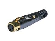 Monoprice 3 Pin XLR Female Mic Connector Gold Plated Pins