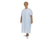 Essential Medical Supply Home Care Hospital Patient Dress Standard Gown Print Print on Light Blue