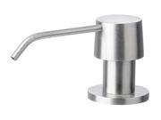 ALFI Brand Solid Brushed Stainless Steel Kitchen Sink Faucet Refillable Lotion Pump Modern Soap Dispenser