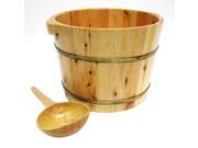 ALFI Brand AB6604 15 Solid Cedar Wood Foot Soaking Barrel Bucket with Matching Spoon