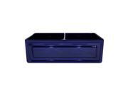 Sink w Raised Panel Front Apron On 1 Side Fluted Front Apron On Other Blue