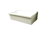 Large Sink Decorative 2 1 2 Lip On One Side And 2 Lip On Other WHQ536 Biscuit