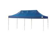 ShelterLogic Sun Shade 10x20 ST Pop up Canopy Blue Cover Black Roller Bag